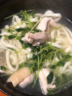 鶏と豆苗のとろみうどん-レシピのメイン写真