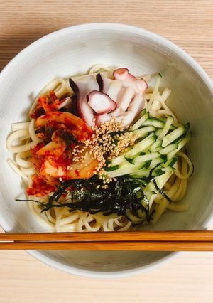 ★韓国風冷やし混ぜそうめん★のせるだけ！-レシピのメイン写真