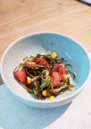 簡単！茎わかめのノンオイルサラダ-レシピのメイン写真