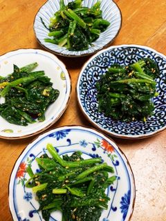 ナムル風ほうれん草の胡麻和え-レシピのメイン写真