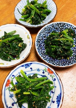 ナムル風ほうれん草の胡麻和え-レシピのメイン写真