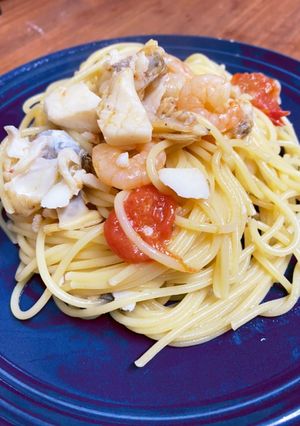 簡単☆アクアパッツァのパスタ（塩）♪-レシピのメイン写真