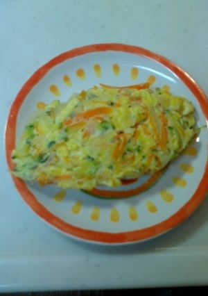 せんぎり野菜のマヨ玉子焼き-レシピのメイン写真
