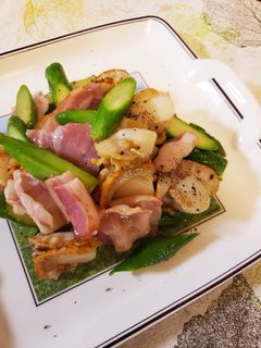 ホタテ☆アスパラ☆ベーコンのバター炒め-レシピのメイン写真