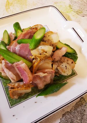 ホタテ☆アスパラ☆ベーコンのバター炒め-レシピのメイン写真