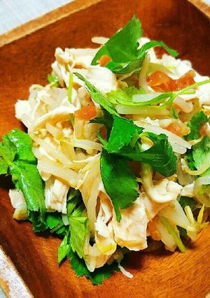 ふわふわ鶏ささみの梅和え-レシピのメイン写真