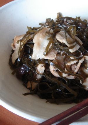 きざみ昆布と豚バラの炒め物-レシピのメイン写真