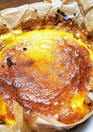 【簡単】バスク風チーズケーキ-レシピのメイン写真