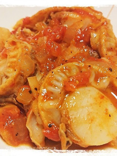 ホタテの完熟トマト煮-レシピのメイン写真