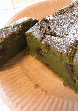 豆腐と米粉のもちもち抹茶ケーキ-レシピのメイン写真