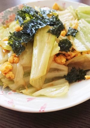 ごま油香るキャベツと卵の炒め物-レシピのメイン写真
