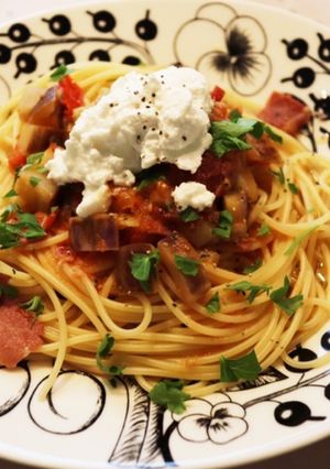 フレッシュトマトとリコッタチーズのパスタ-レシピのメイン写真