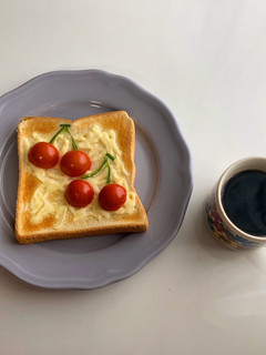 さくらんぼトースト インスタ映え-レシピのメイン写真