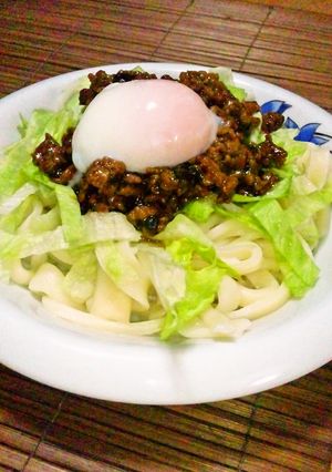 ジャージャー麺風手打ちうどん！-レシピのメイン写真