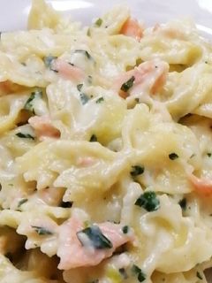 サーモンのクリームパスタ-レシピのメイン写真