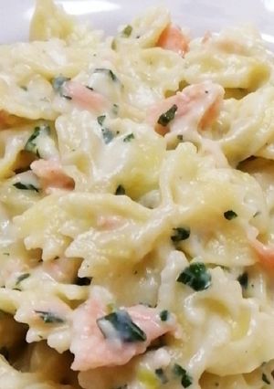 サーモンのクリームパスタ-レシピのメイン写真