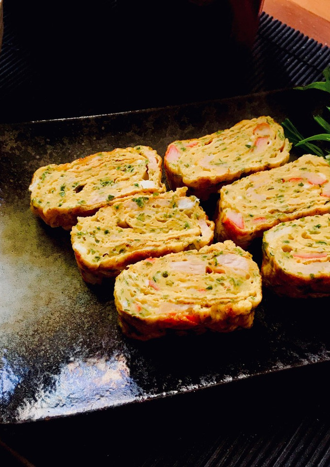 青のりとカニカマの卵焼き-レシピのメイン写真