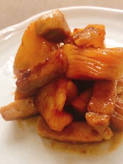 材料3つ❤ご飯がススム超簡単!筍豚炒め-レシピのメイン写真