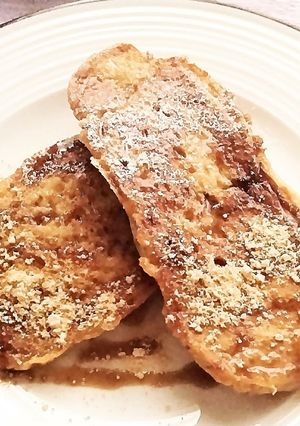 黒糖フレンチトースト　黒蜜きなこでどーぞ-レシピのメイン写真