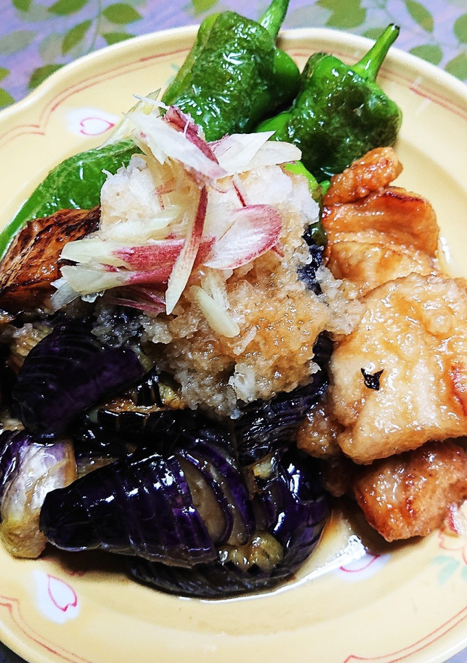 唐揚げリメイク 鶏と茄子の揚げ浸し-レシピのメイン写真