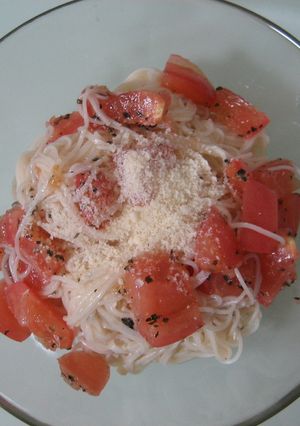 トマトとバジルのイタリアンそうめん-レシピのメイン写真