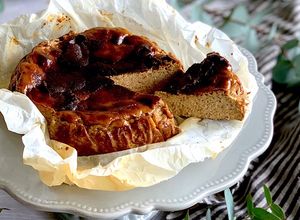 アーモンドミルク紅茶バスクチーズケーキ-レシピのメイン写真