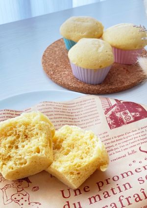 卵1つ！フワフワ卵蒸しパン♪-レシピのメイン写真