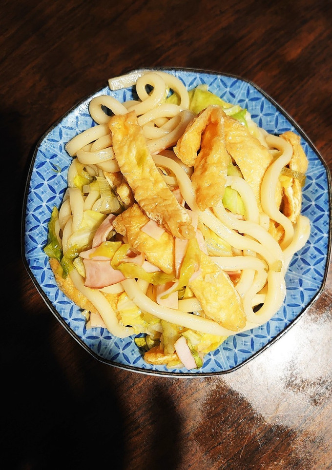 柚子ポン酢使用★☆和風焼きうどん-レシピのメイン写真