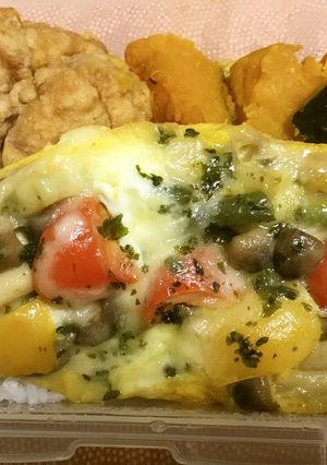 お弁当に卵チーズ(野菜)-レシピのメイン写真