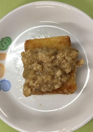 【保育園給食】揚げ豆腐のごまみそあんかけ-レシピのメイン写真