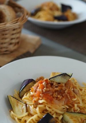 簡単❤️本格茄子のボロネーゼパスタ-レシピのメイン写真