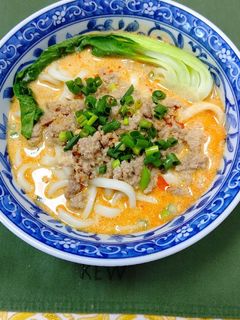 豆乳ごま坦々うどん♬豆乳が優しいお味♬-レシピのメイン写真