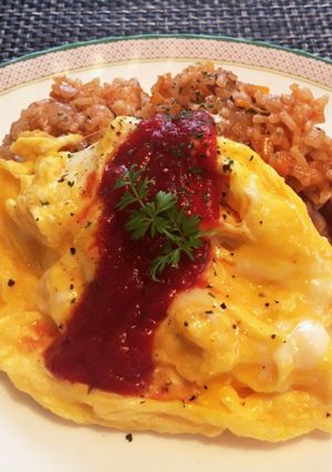 ふんわり卵のオムライス☆包まず簡単！美味-レシピのメイン写真