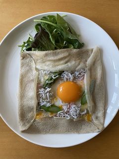 しらすのそば粉のガレット-レシピのメイン写真