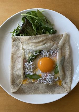 しらすのそば粉のガレット-レシピのメイン写真
