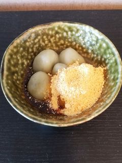 白玉 黒蜜 きな粉-レシピのメイン写真