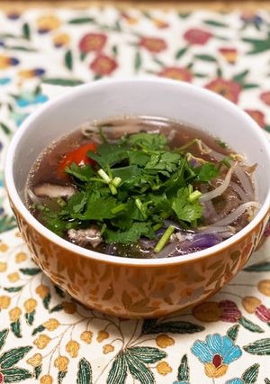 簡単エスニックスープ！糖質ゼロ麺にもあう-レシピのメイン写真