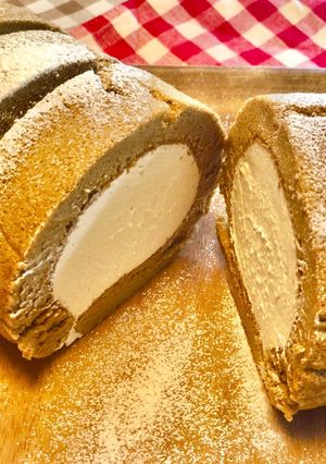 ふわふわコーヒーロールケーキ-レシピのメイン写真