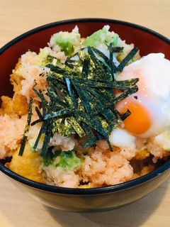 鶏ささみのめんたいアボカドソース飯-レシピのメイン写真