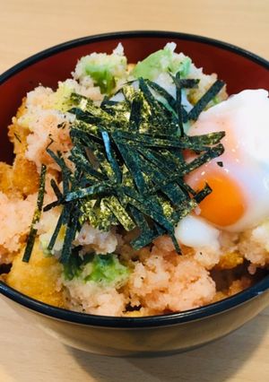 鶏ささみのめんたいアボカドソース飯-レシピのメイン写真