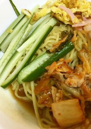 父の日に❤️豚キムチ冷やし中華-レシピのメイン写真