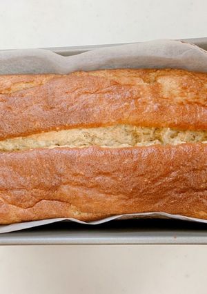 ふわふわオートミールバナナパウンドケーキ-レシピのメイン写真