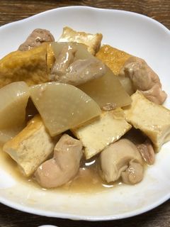 大根と鶏肉と厚揚げの煮物-レシピのメイン写真
