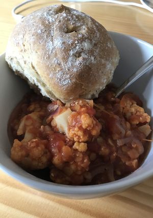 レンズ豆とハリッサのシチュー-レシピのメイン写真