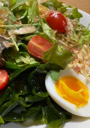 さっぱり☆彩サラダ冷やしたぬきうどん-レシピのメイン写真