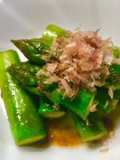 アスパラのバター焼き わさび醤油和え-レシピのメイン写真