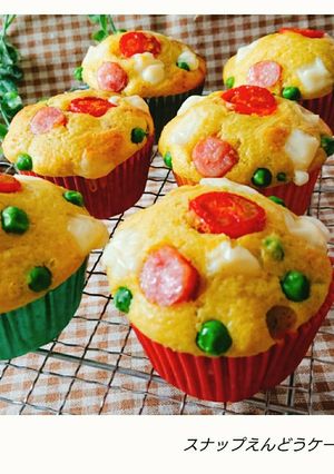 スナップエンドウのケークサレ-レシピのメイン写真