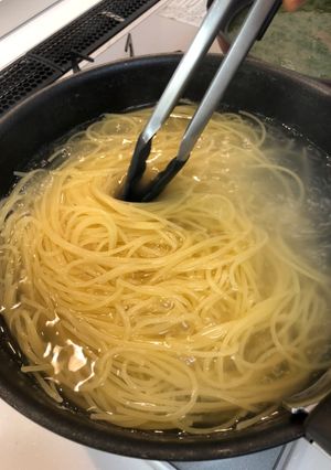 少ない水でおいしいパスタを茹でる方法-レシピのメイン写真