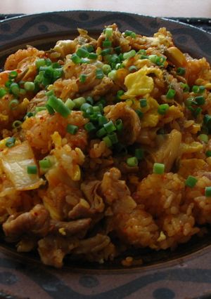 夏向き！豚肉キムチ炒飯-レシピのメイン写真