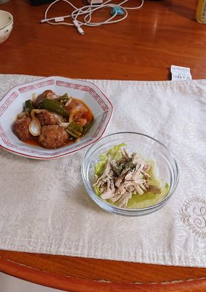 簡単肉団子の甘酢あんかけ-レシピのメイン写真